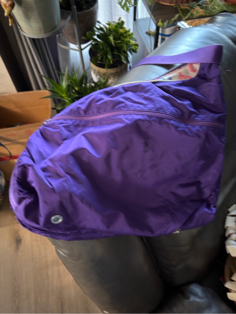 Ivviva Versatile Purple Nylon Travel Shoulder Bag